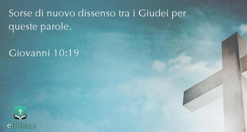 Bibbia Giovanni capitolo 10 versetto 19